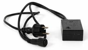 DECOLED Easy Fix zdrojový kabel BI-COLOR s AC/DC, exteriér, černý IP44, 480 W