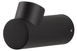 NV 9136176 Venkovní nástěnné svítidlo BRICE černý hliník skleněný difuzor Osram LED 6W 3000K 220-240V IP54 - NOVA LUCE