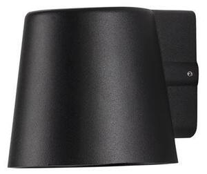 NV 9136182 Venkovní nástěnné svítidlo OVI černý hliník skleněný difuzor GU10 1x7W 220-240V IP54 bez žárovky světlo dolů - NOVA LUCE