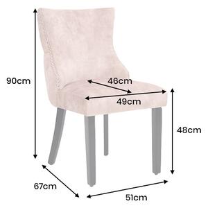 Designová židle Queen II Lví hlava béžový samet