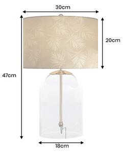 Designová stolní lampa Gellert 47 cm zlatá