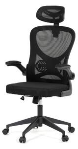 Ergonomická kancelářská židle ALEXANDRE - černá síťovina
