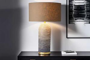 Designová stolní lampa Saretha 61 cm hnědá