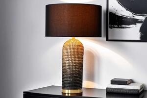 Designová stolní lampa Saretha 61 cm černá