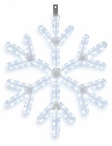DECOLED Easy Fix 2D LED světelná vločka V. Ø 67 cm, ledově bílá, závěsný, 3D tisk