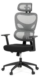 Ergonomická kancelářská židle LEXON - šedá síťovina