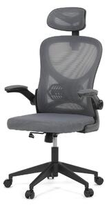 Ergonomická kancelářská židle ALEXANDRE - šedá síťovina