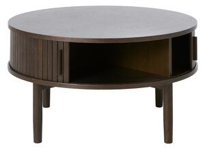 Designový konferenční stolek Palomino 85 cm tmavě hnědý dub