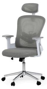 Ergonomická kancelářská židle EMILIE - šedá síťovina