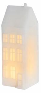 SIRIUS LED městský dům z Kodaně, Nyhavn, voskový, 6 × 6 × 17,5 cm, teple bílý, bílý