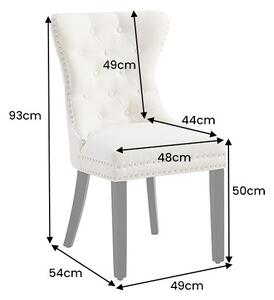 Designová židle Queen II len béžová