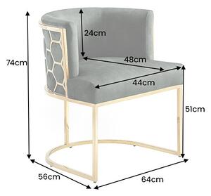 Designová jídelní židle Baldassare zelený samet