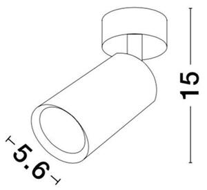 NV 9184311 Bodové svítidlo WAN bílý hliník GU10 1x10W IP20 220-240V bez žárovky - NOVA LUCE