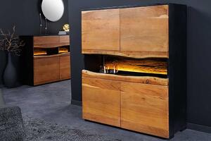 Designová vysoká komoda Feleti 120 cm akácie
