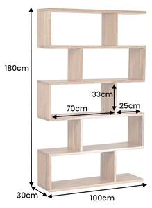 Designový regál Pallaton 180 cm akácie