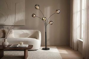 Designová stojanová lampa Hanzila 200 cm šedá