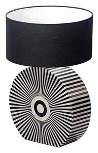 Designová stolní lampa Ilissa 62 cm černo-bílá