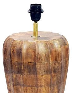 Designová stolní lampa Desmond 65 cm béžová / hnědé mango