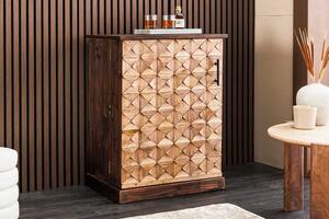 Designová barová skříňka Winebar 90 cm borovice