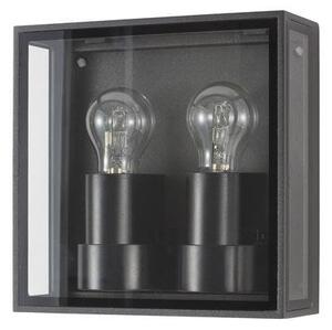 NV 9197702 Venkovní nástěnné svítidlo SORREN antracitový hliník a čiré sklo E27 2x12W 220-240V bez žárovky IP65 - NOVA LUCE