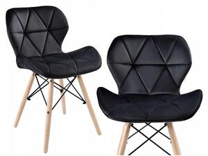 Židle RIPIANO VELVET 48 x 52,5 x 74 cm černá 1 ks