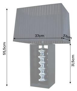 Designová stolní lampa Kamaria 55 cm černá