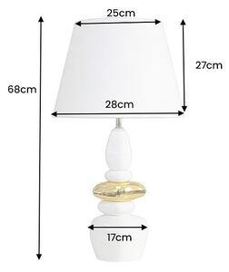 Designová stolní lampa Kaloosh 68 cm bílá