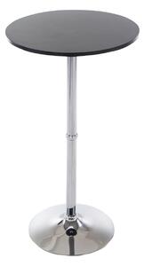 Barový stůl kulatý DS25199, černý / rám chrom - v108 x Ø60 cm