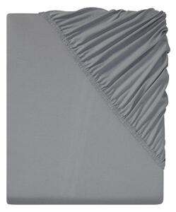 Livarno home Žerzejové napínací prostěradlo, 90-100 x 200 cm (šedá) (100390456001)
