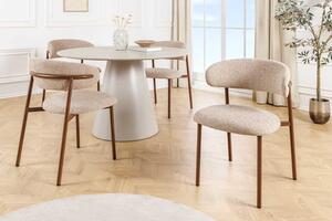 Designová jídelní židle Harding taupe béžová / hnědá