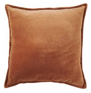 COTTON VELVET Polštář sametový 45 x 45 cm - sv. hnědá