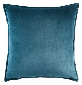 COTTON VELVET Polštář 45 x 45 cm - modrá