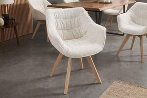 Designová otočná židle Kiara béžová