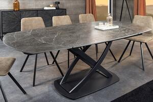 Roztahovací jídelní stůl Rafiqa 130-190 cm antracit