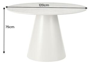 Kulatý jídelní stůl Belinda 120 cm šedý