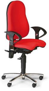 Zdravotní balanční kancelářská židle EXETER, červená