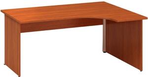 Rohový kancelářský psací stůl CLASSIC A, pravý, divoká hruška