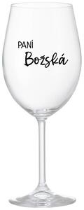 PANÍ BOŽSKÁ - čirá sklenice na víno 350 ml