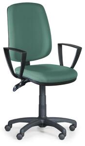 Kancelářská židle ATHEUS s područkami, zelená