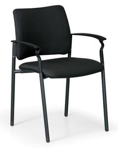 Konferenční židle ROCKET s područkami, černá