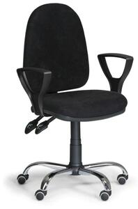 Kancelářská židle TORINO s područkami, asynchronní mechanika, černá