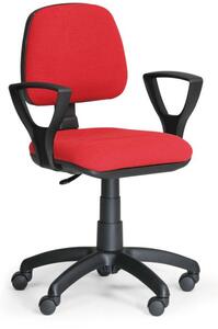Kancelářská židle MILANO s područkami, červená