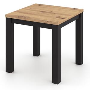 Rozkládací jídelní stůl ZARO 80/160x80 cm dub artisan/černá