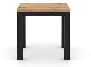 Rozkládací jídelní stůl ZARO 80/160x80 cm dub artisan/černá