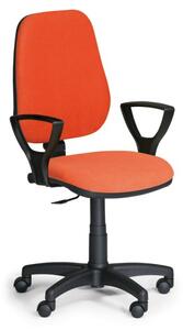 Kancelářská židle COMFORT PK s područkami, oranžová