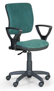 Kancelářská židle MILANO II s područkami, zelená