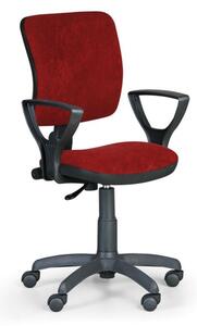 Kancelářská židle MILANO II s područkami, červená