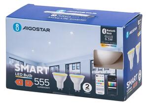 SADA 2x LED Stmív. žárovka MESH Smart GU10/6,5W/230V 2700-6500K + DO - Aigostar