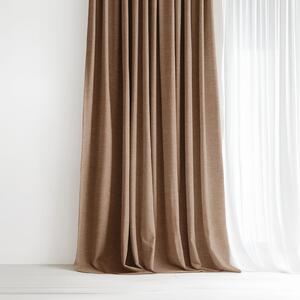Goldea dekorační závěs peru - hnědý 140x135 cm