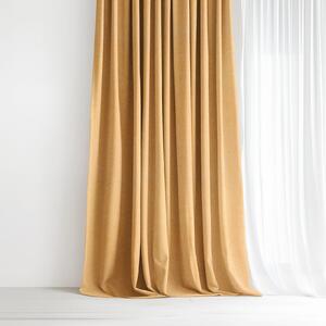 Goldea dekorační závěs peru - zlatý 140x135 cm